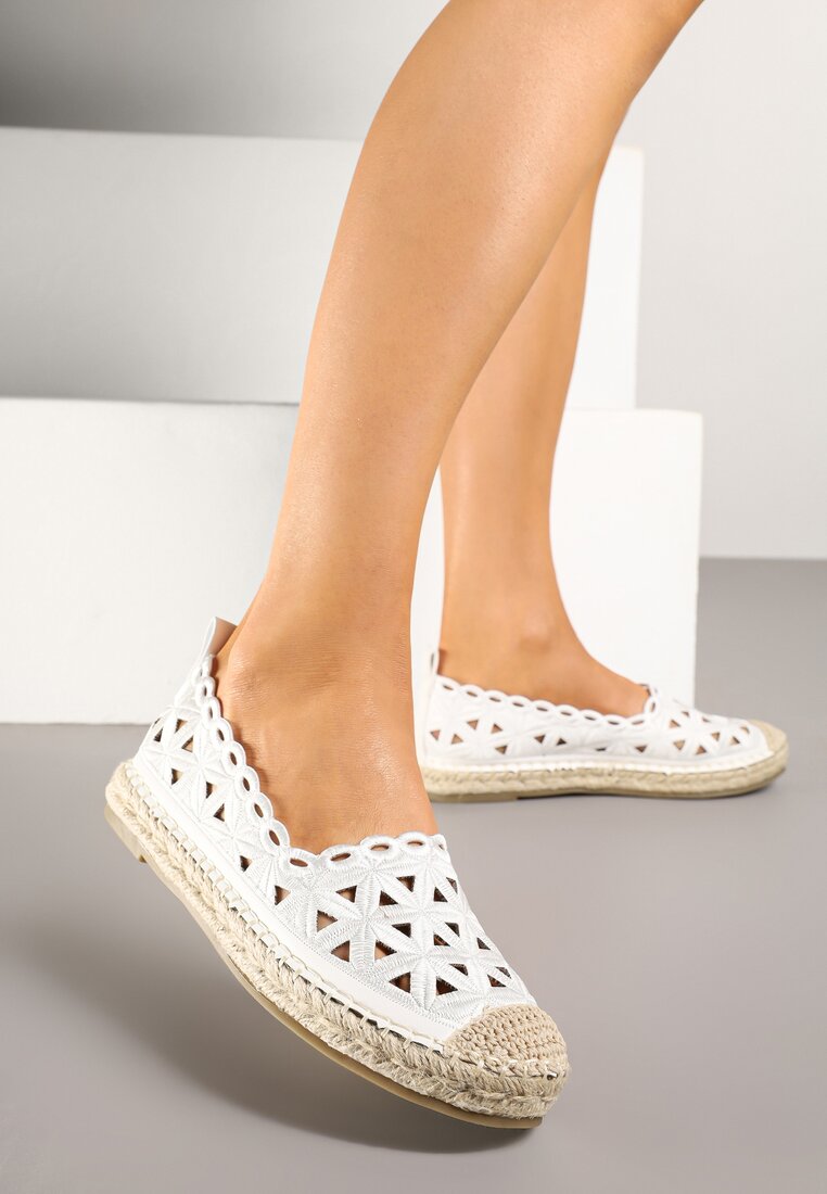 Espadrile Meranovia Albe