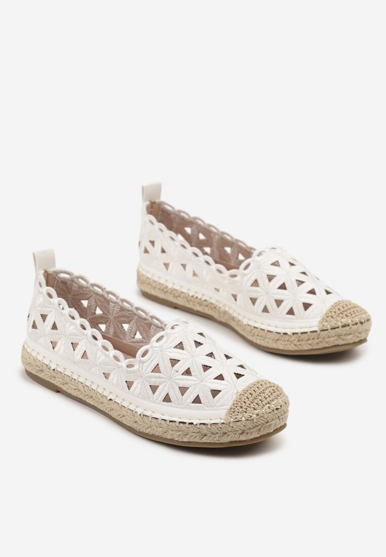 Espadrile Meranovia Albe