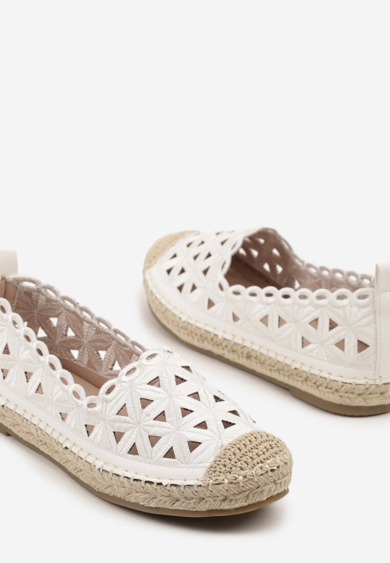 Espadrile Meranovia Albe