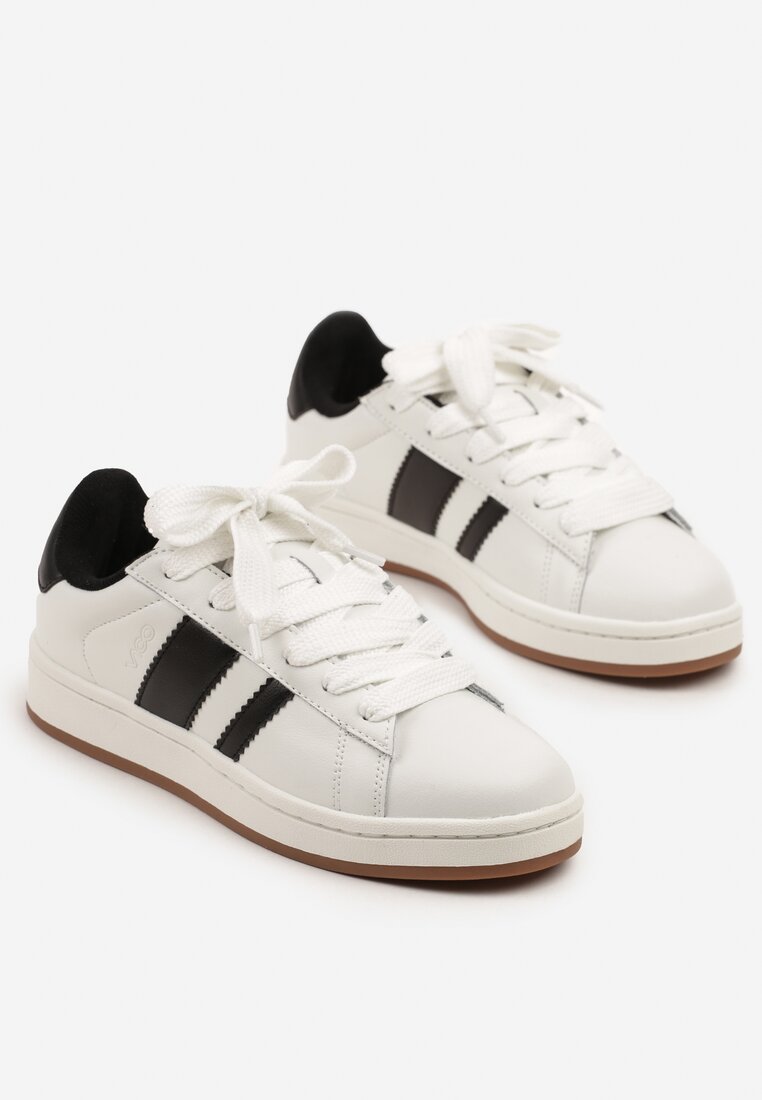Sneakers Nevellise Alb cu negru
