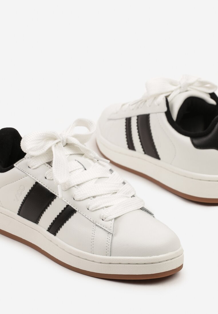 Sneakers Nevellise Alb cu negru
