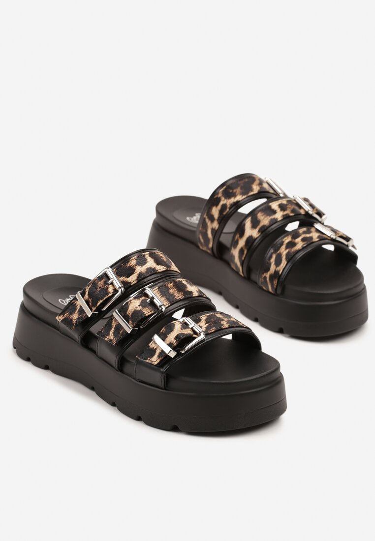 Papuci Redaive Imprimeu leopard