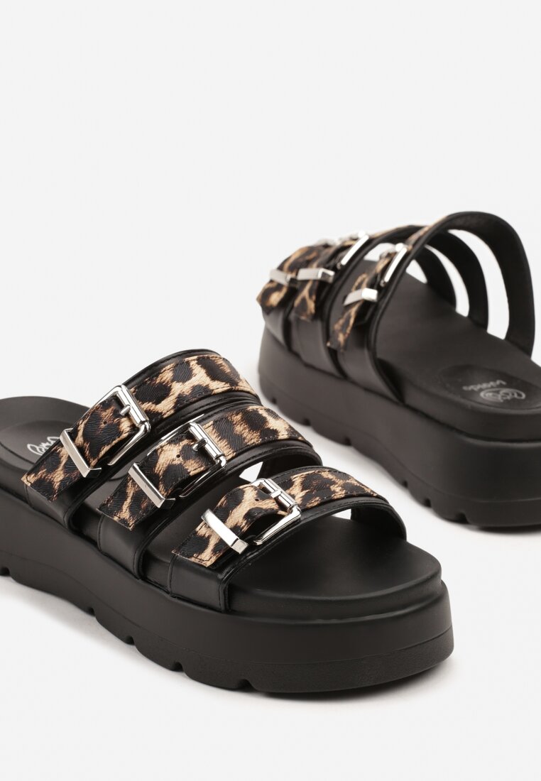 Papuci Redaive Imprimeu leopard