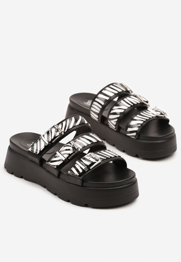 Papuci Redaive Print piele de șarpe