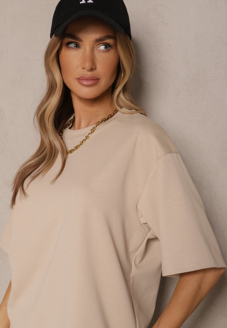 T-shirt Meronissea Bej deschis