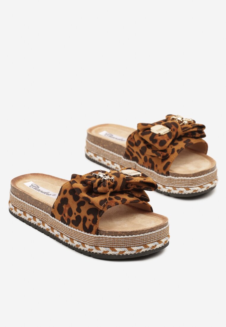 Papuci Tenaziea Imprimeu leopard