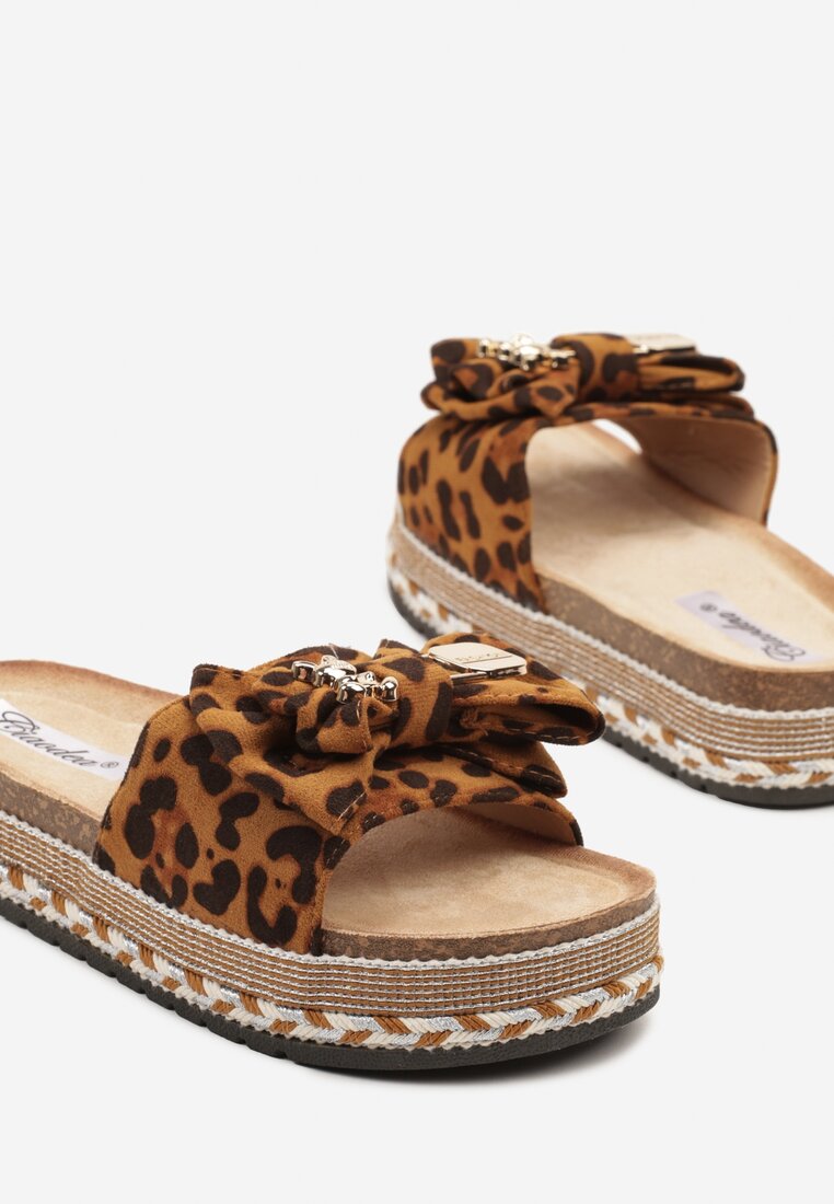 Papuci Tenaziea Imprimeu leopard