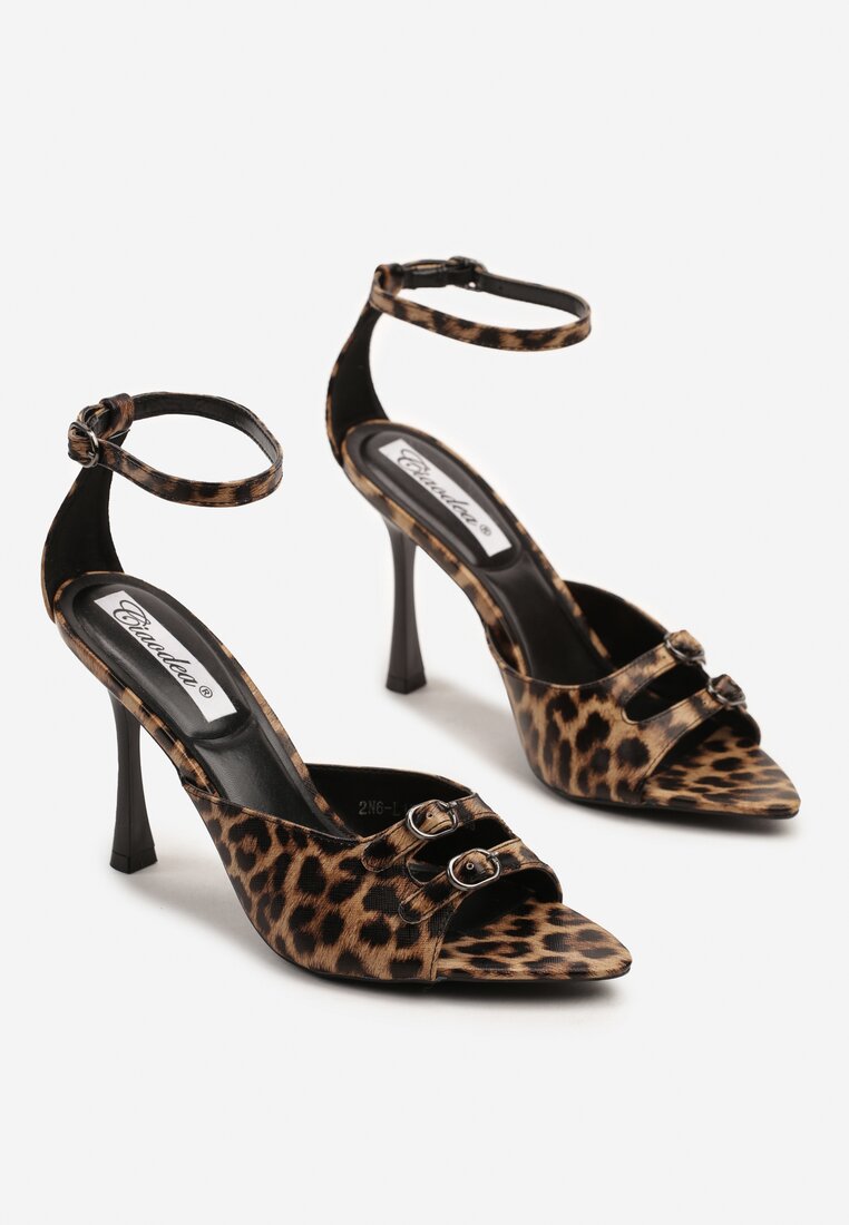 Sandale Nevifa Imprimeu leopard