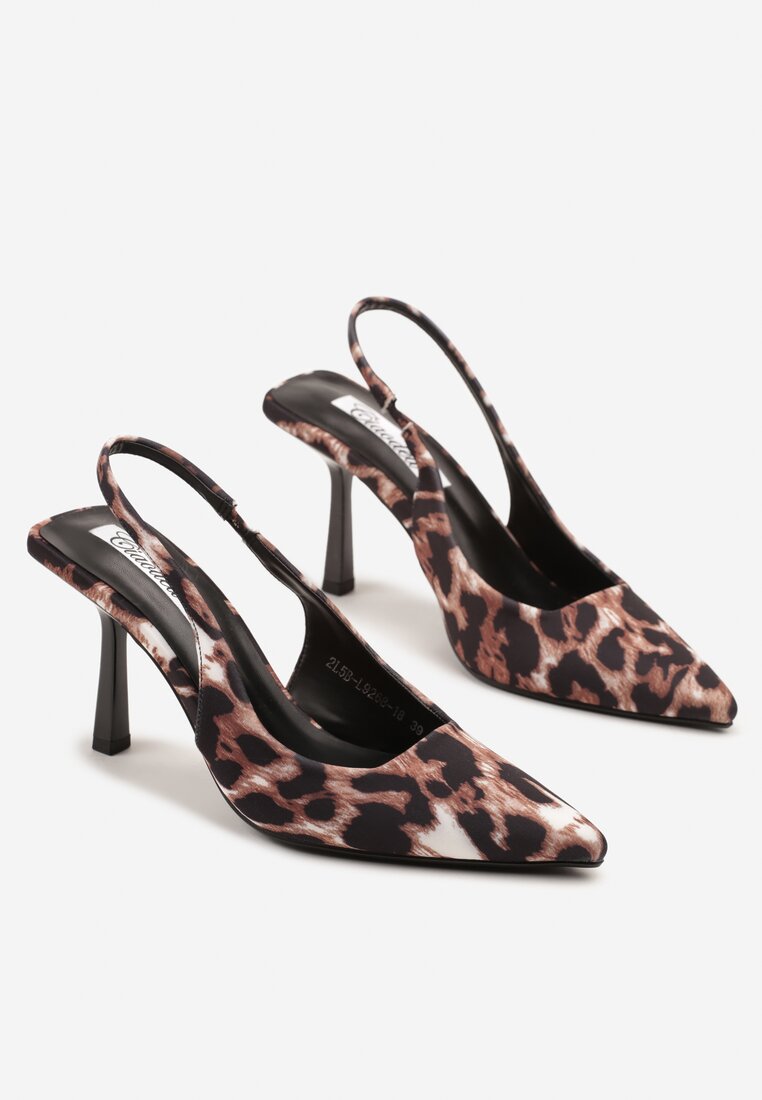 Pantofi cu toc Sopalinne Imprimeu leopard