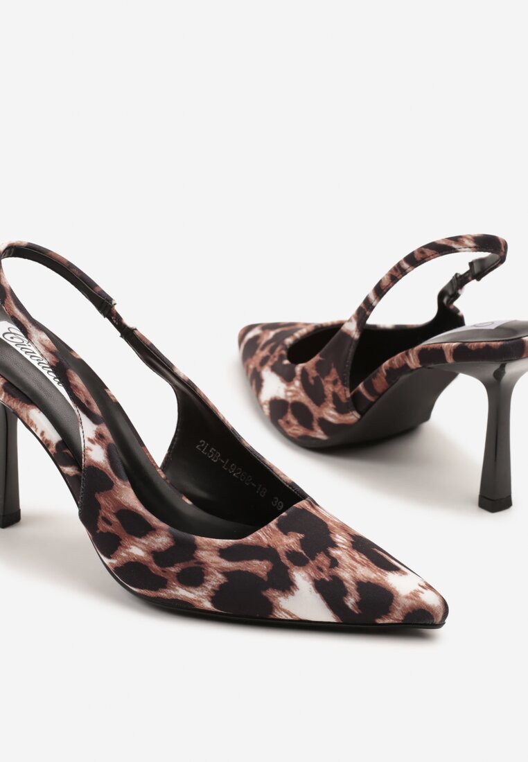 Pantofi cu toc Sopalinne Imprimeu leopard