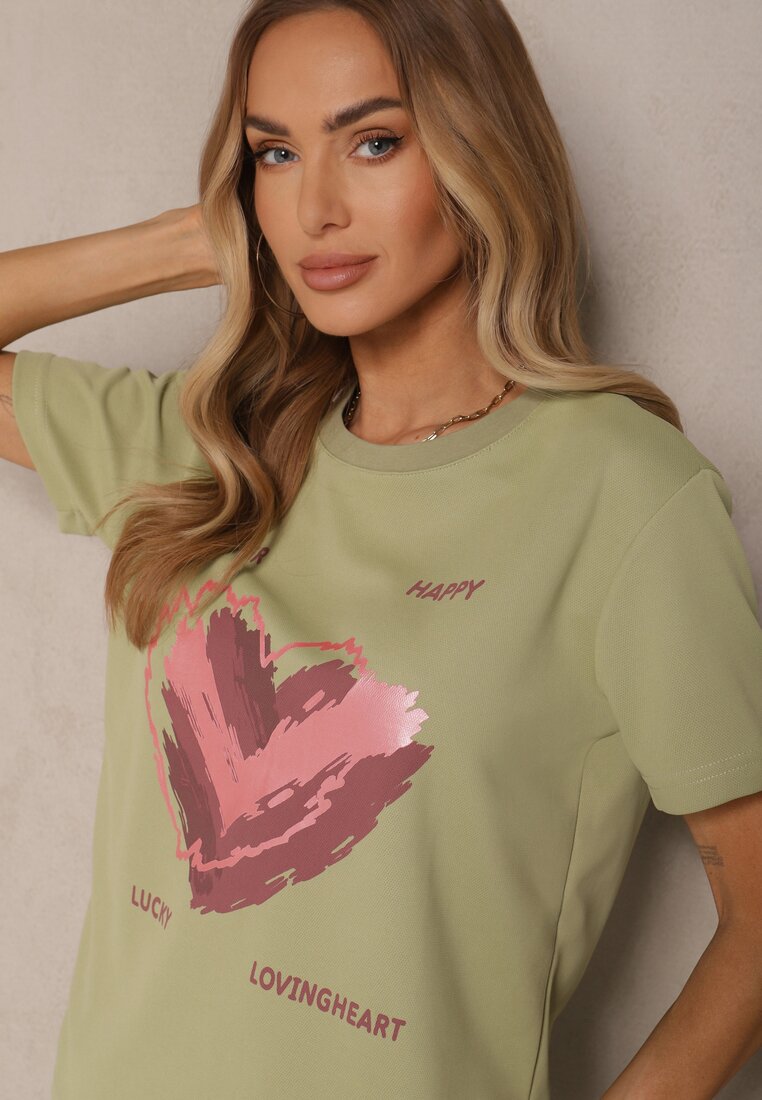 T-shirt Palalea Verde deschis
