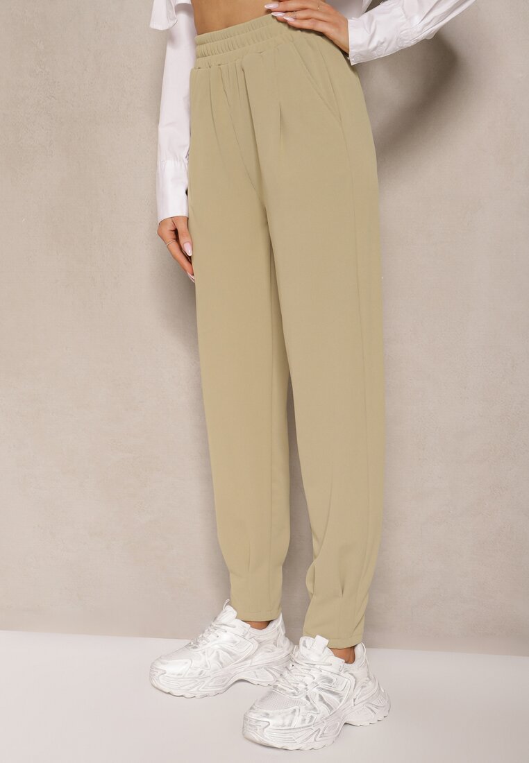 Pantaloni Teniela Verde deschis