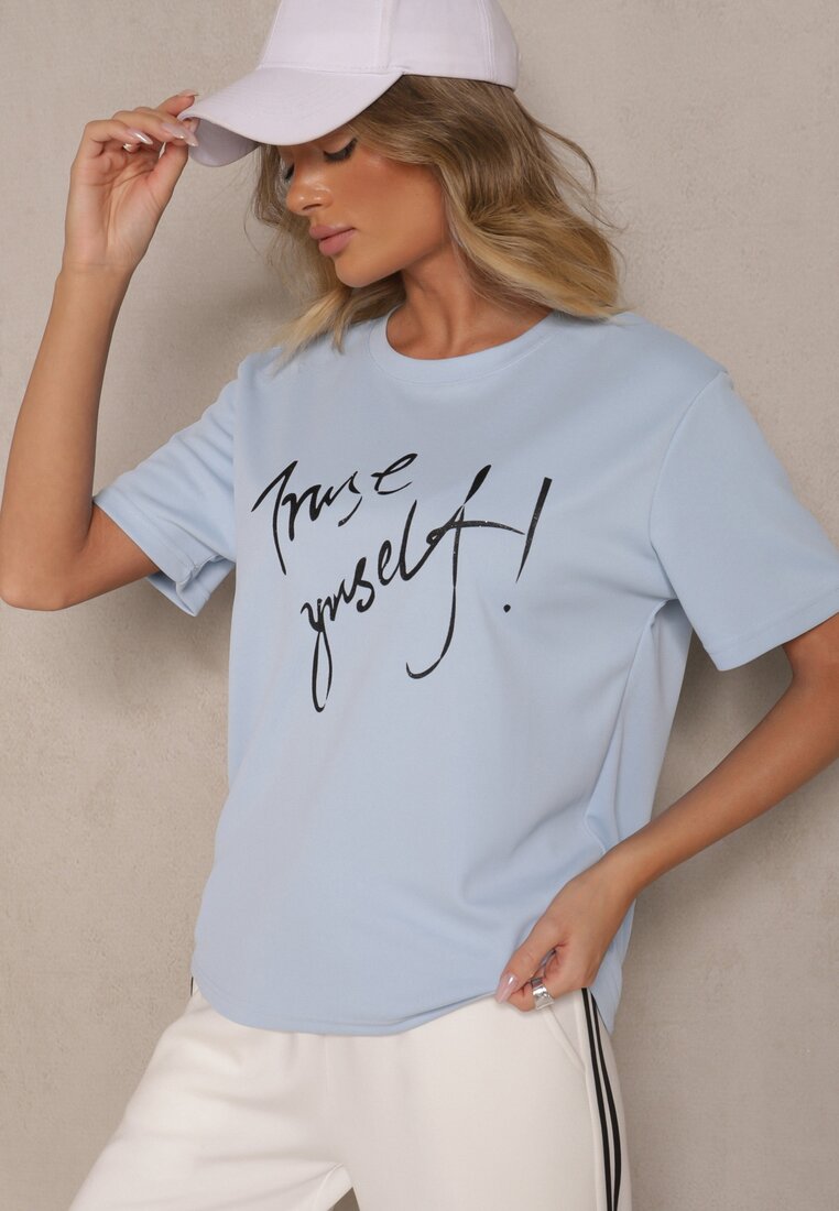T-shirt Tezilea Albastru deschis