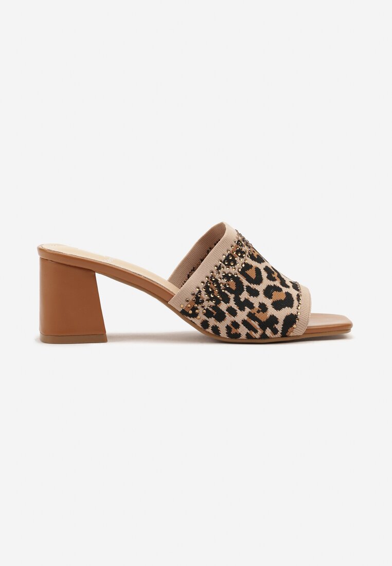 Papuci Teonelia Imprimeu leopard