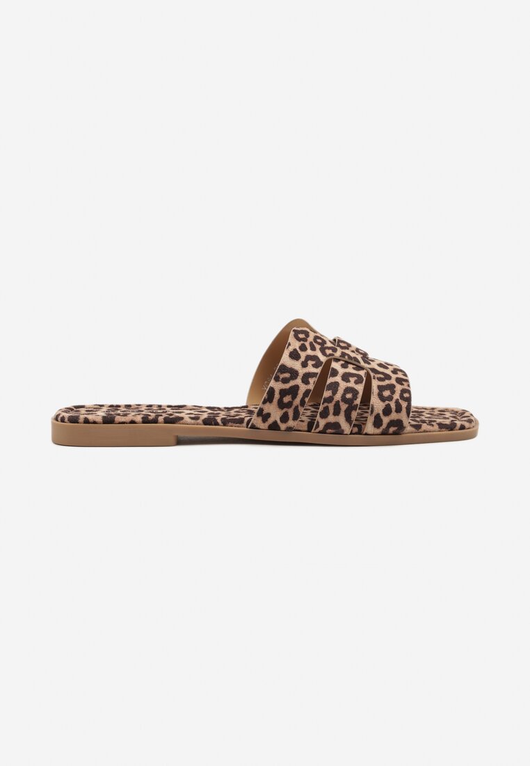 Papuci Dovina Imprimeu leopard