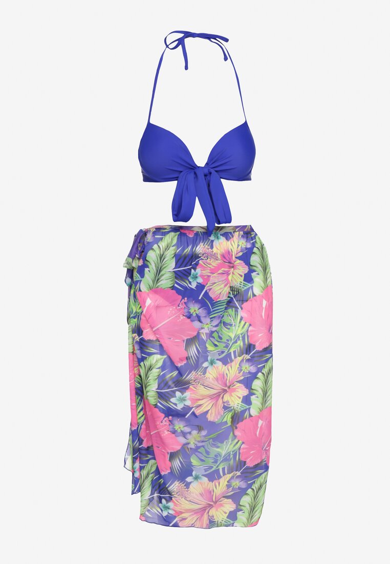 Costum de baie bikini Folanira Albastru