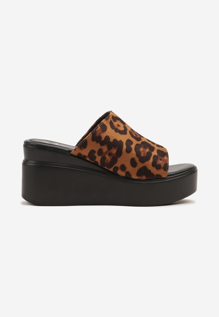 Papuci Imprimeu leopard