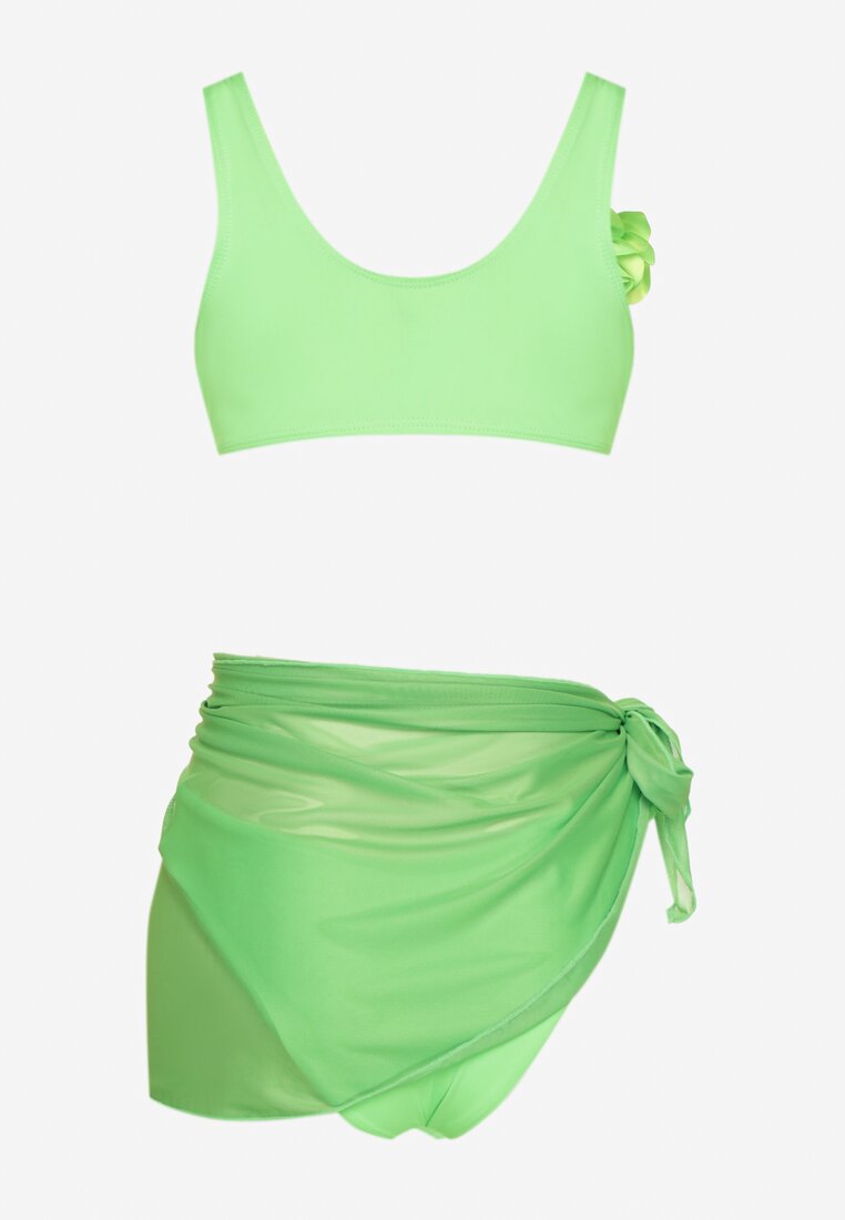 Costum de baie bikini Folissa Verde deschis