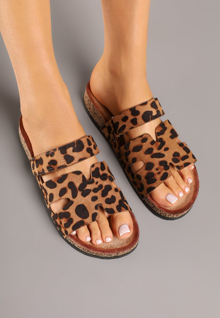 Papuci Galanela Imprimeu leopard