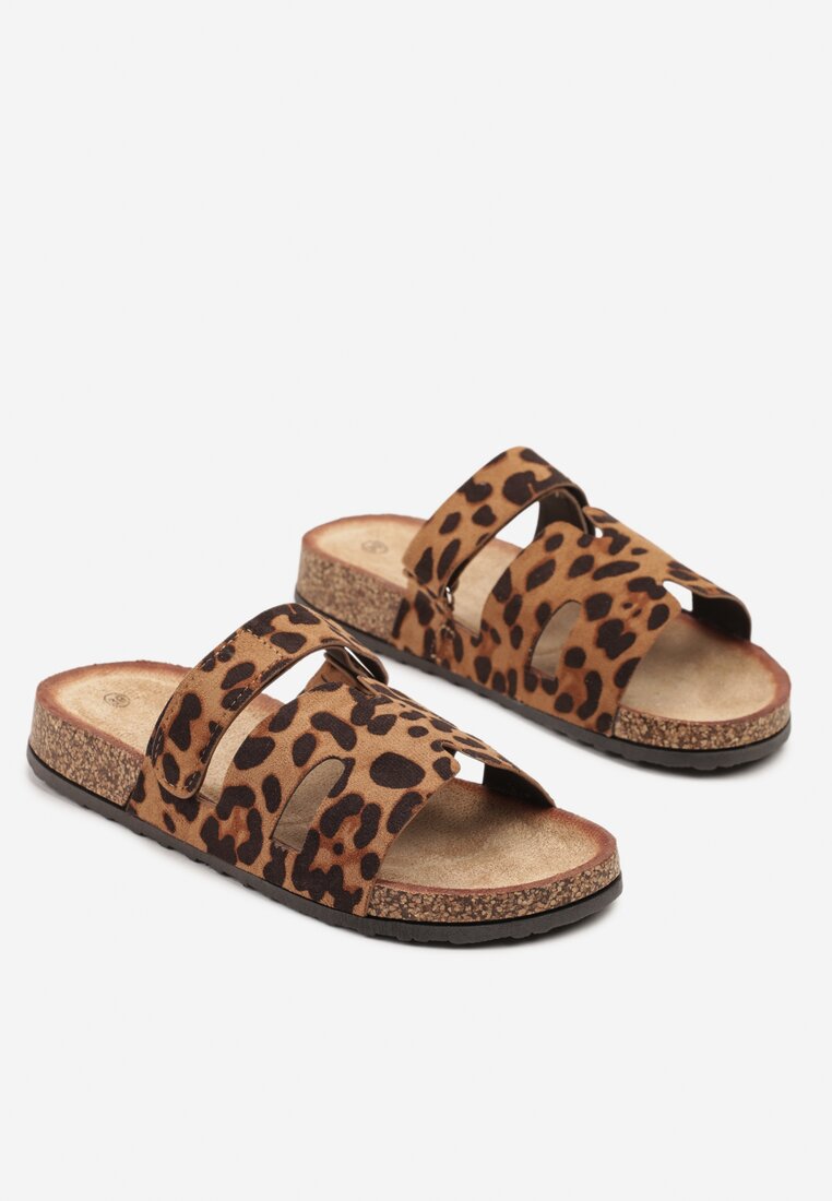Papuci Galanela Imprimeu leopard