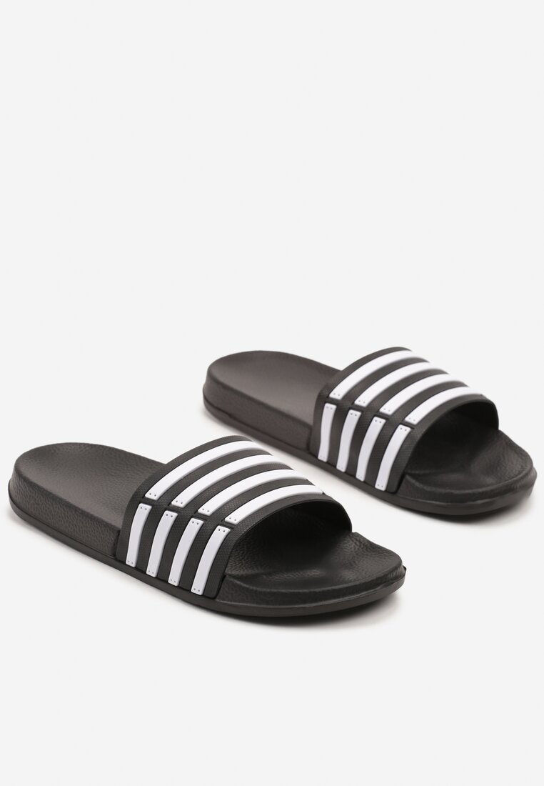 Papuci Zotellie Negru cu alb