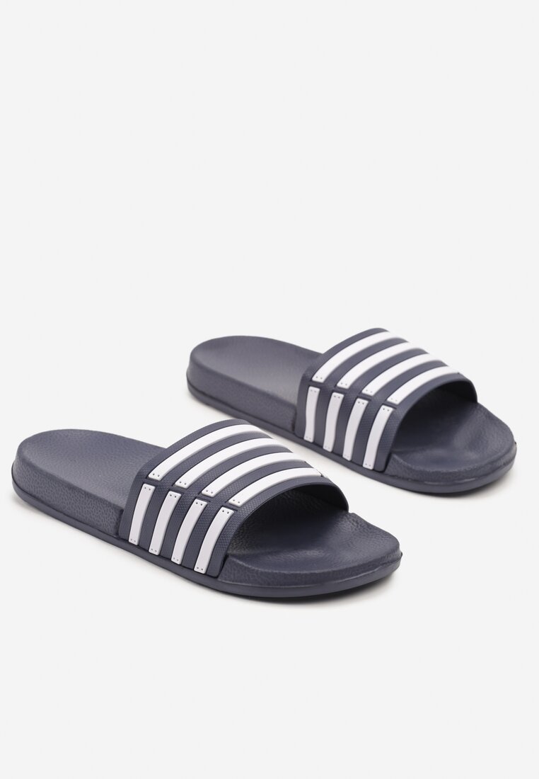 Papuci Zotellie Bleumarin cu alb