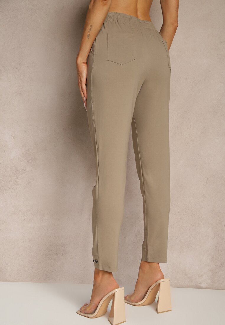 Pantaloni Redaira Bej închis
