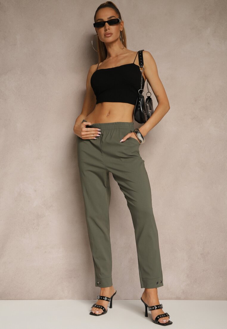Pantaloni Redaira Verde închis