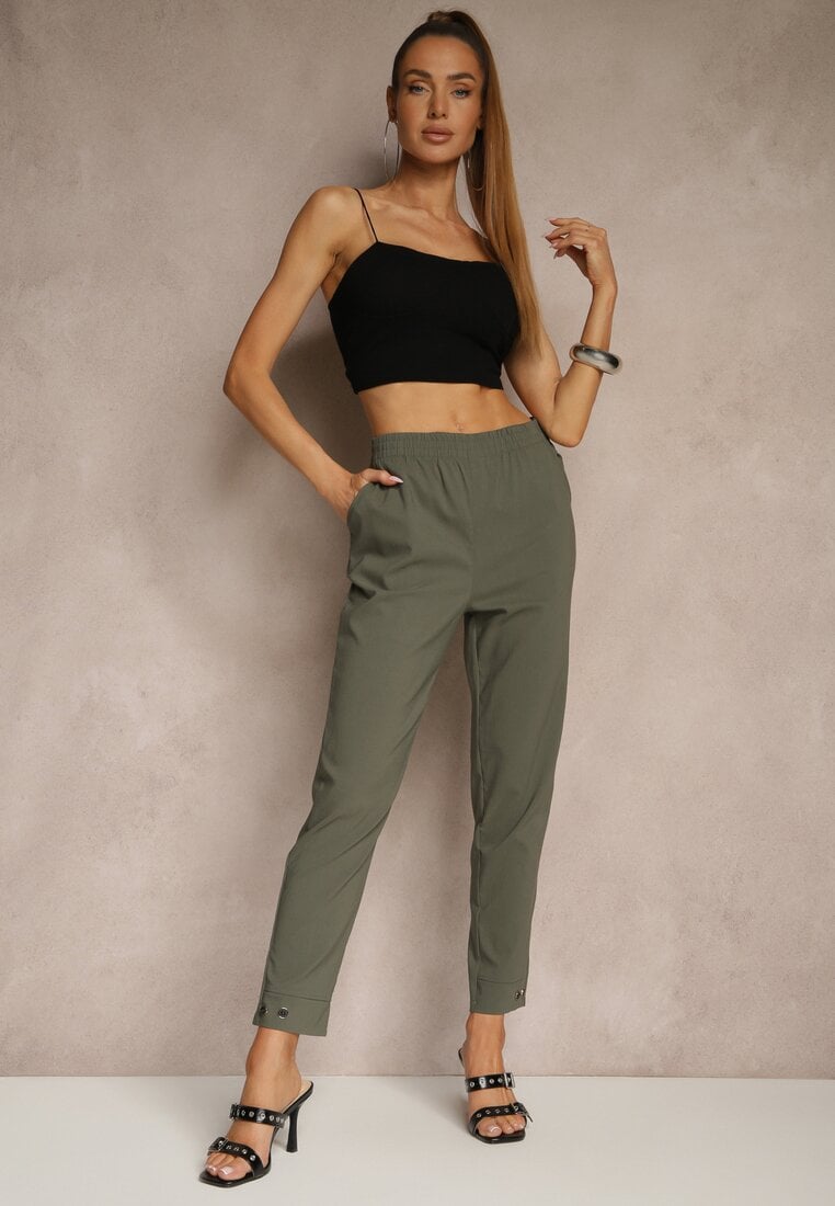 Pantaloni Redaira Verde închis
