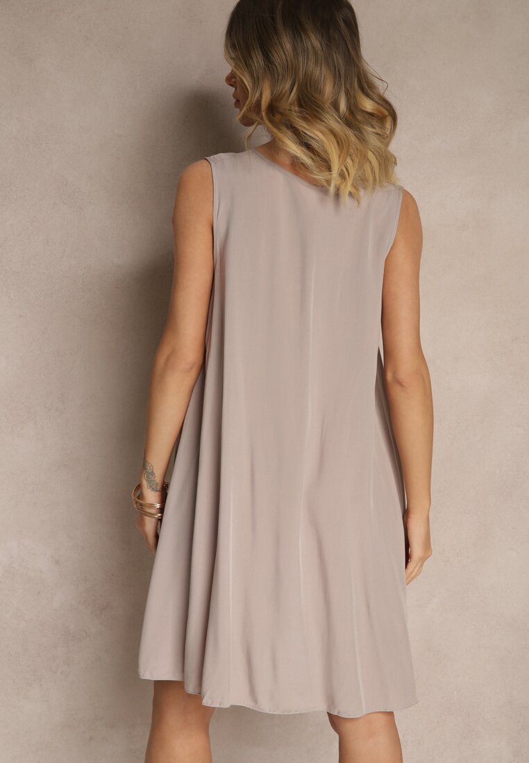 Rochie Folaisa Gri deschis