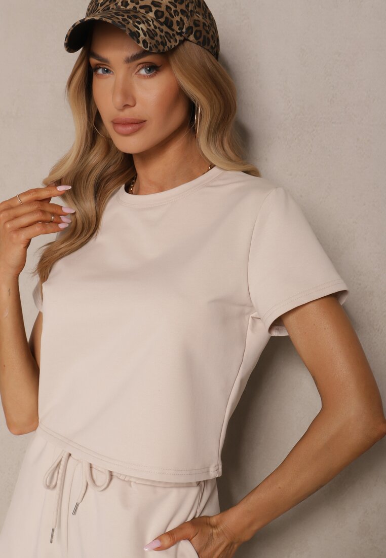 T-shirt Galionela Bej deschis