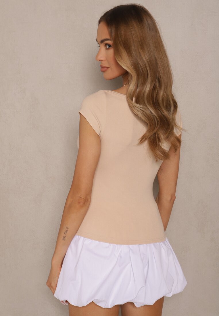 T-shirt Gallenia Bej deschis
