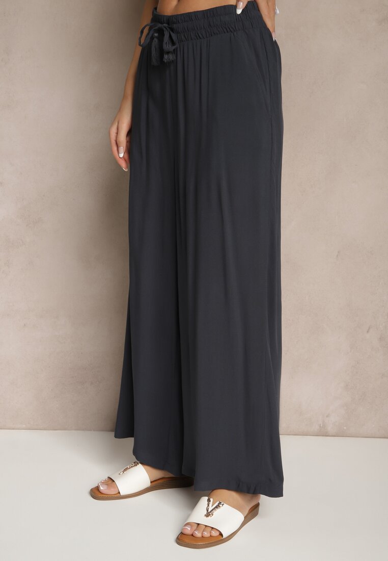 Pantaloni Natisetia Bleumarin