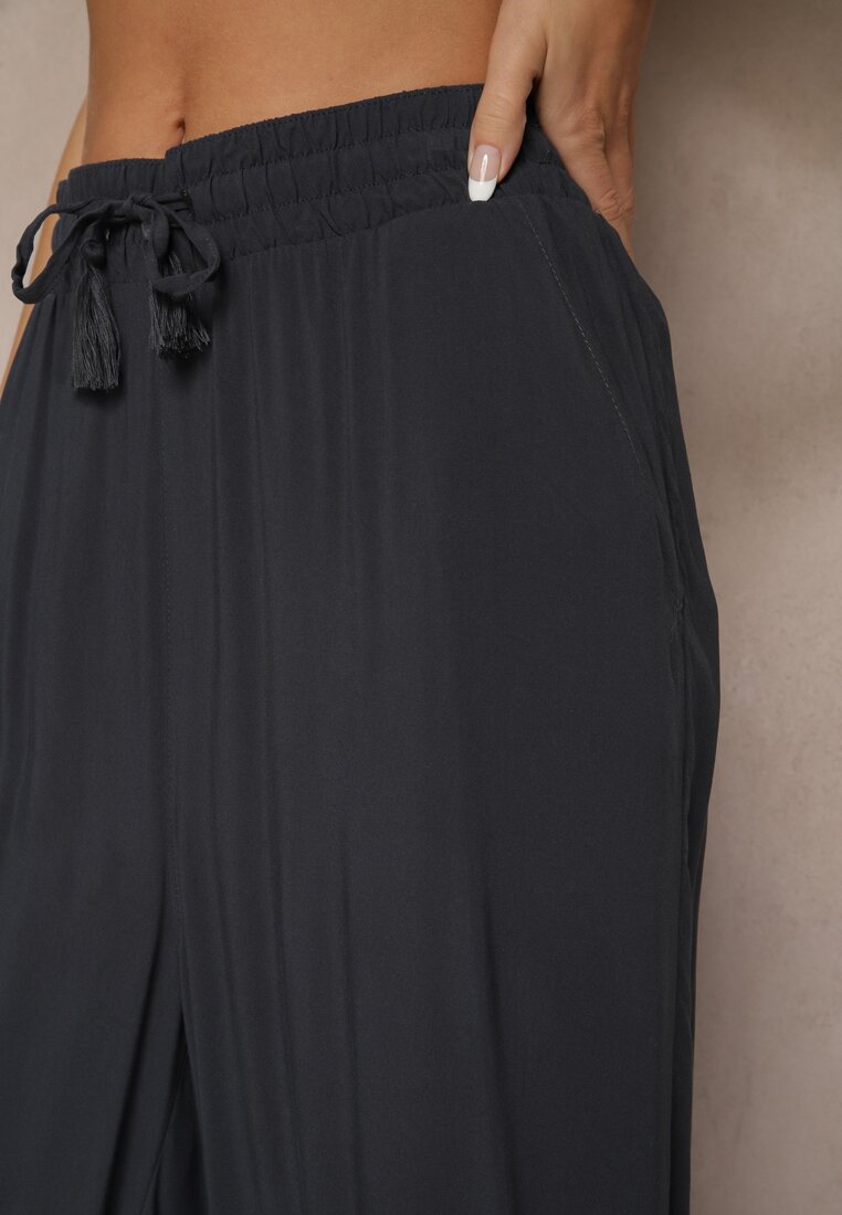 Pantaloni Natisetia Bleumarin