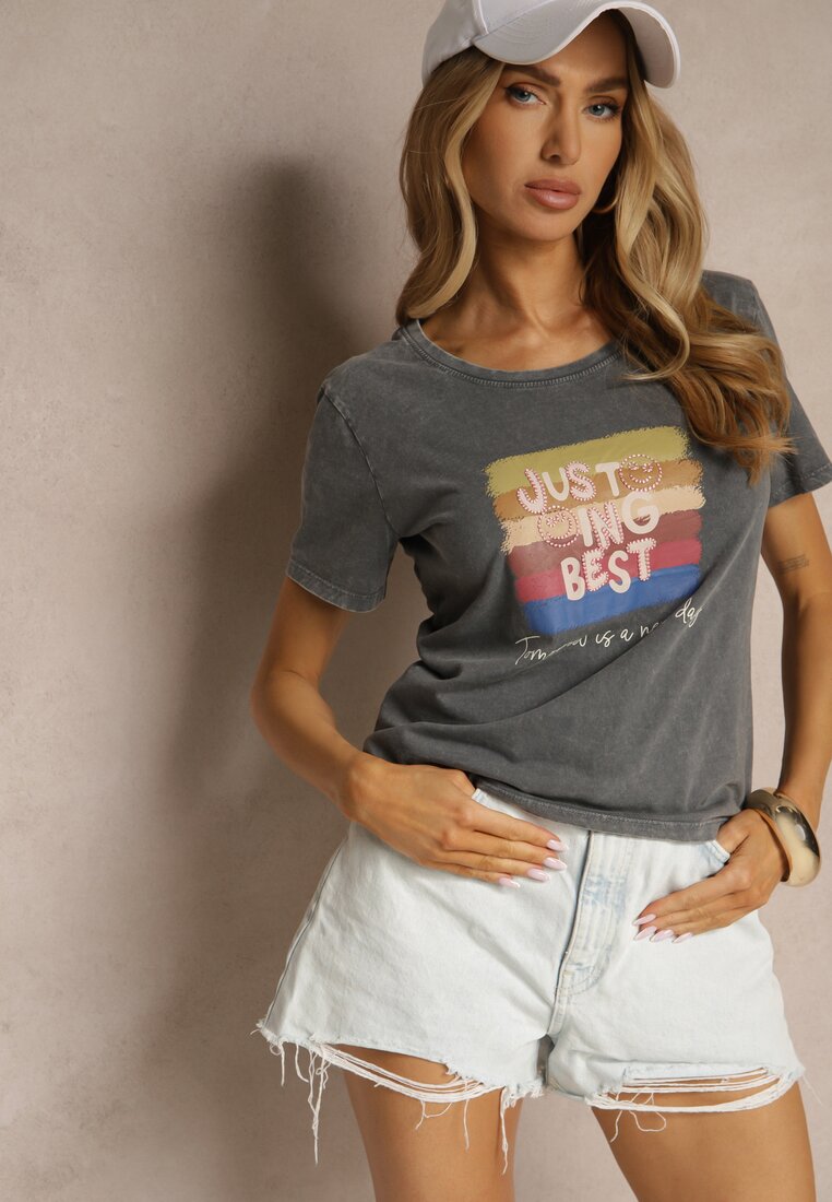 T-shirt Inaren Gri închis