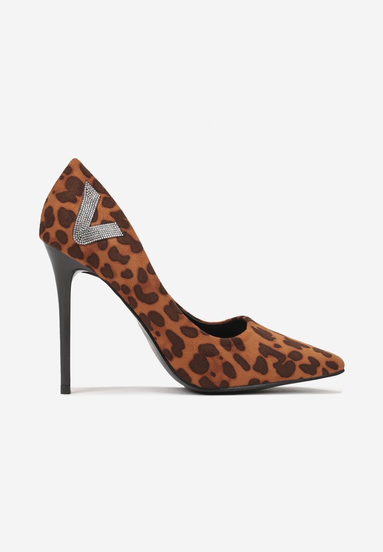Pantofi stiletto Ulosinela Imprimeu leopard
