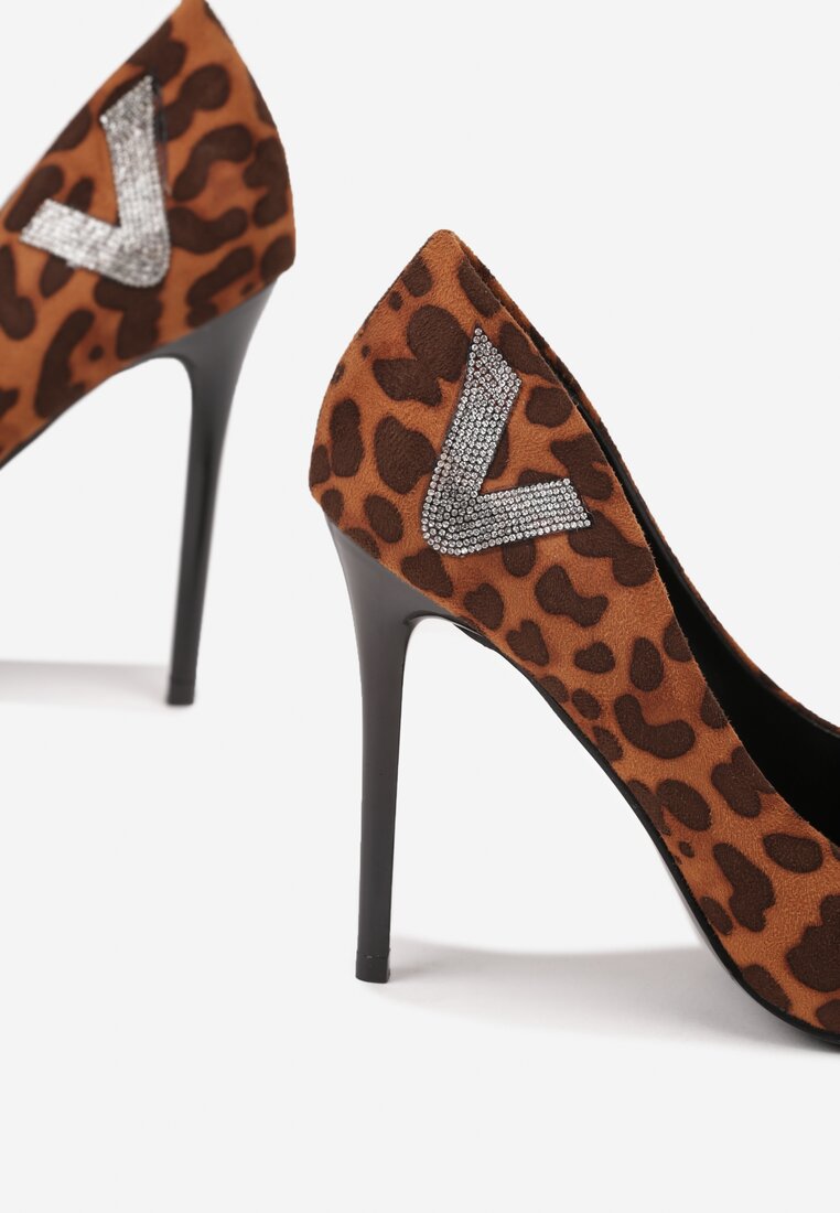Pantofi stiletto Ulosinela Imprimeu leopard