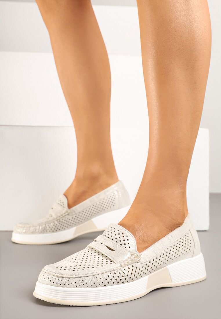 Mocasini Lunenia Bej