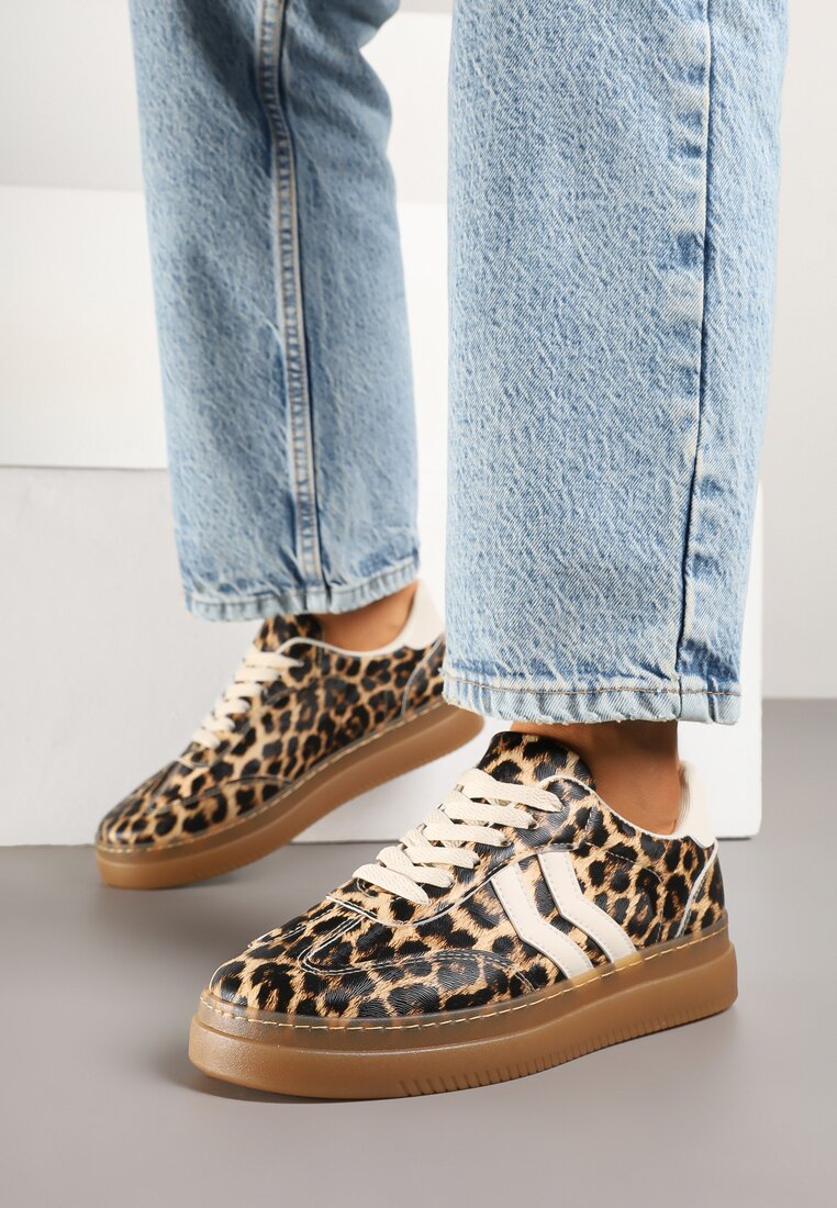 Sneakers Sadleane Imprimeu leopard