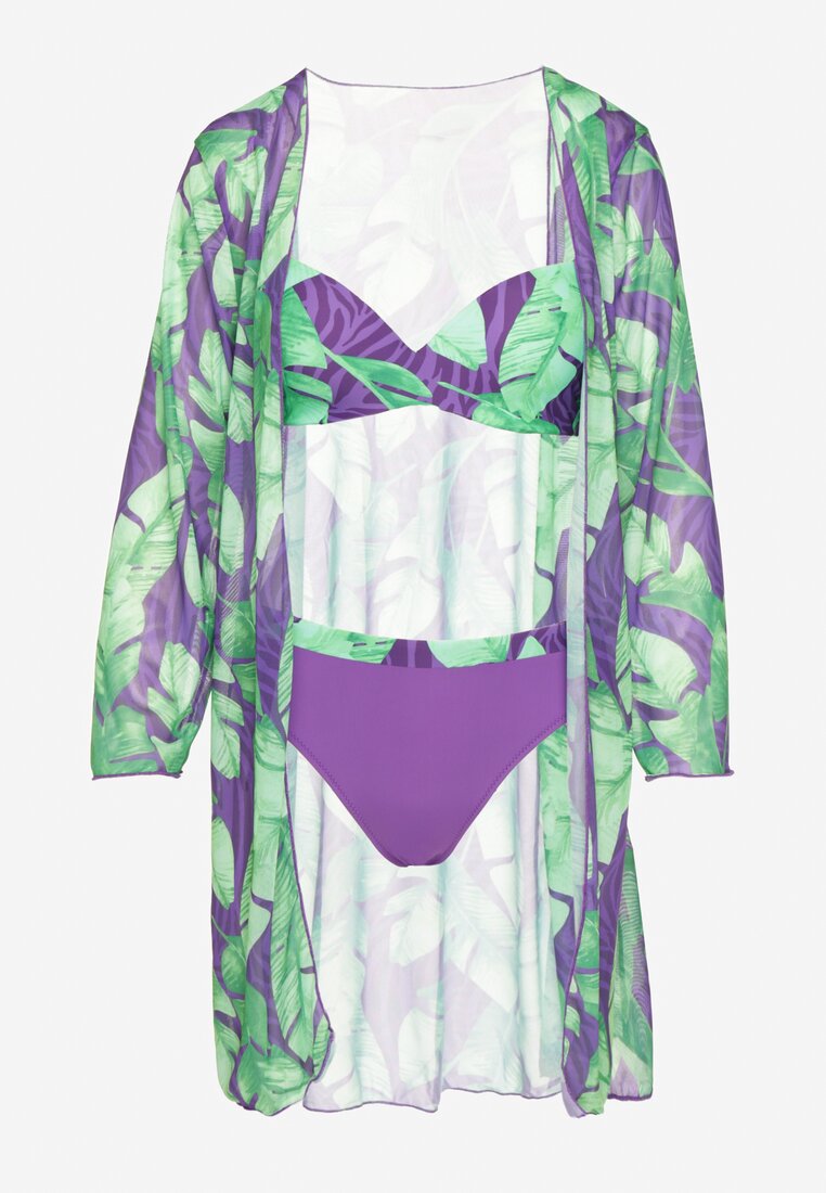Costum de baie bikini Folanisse Mov