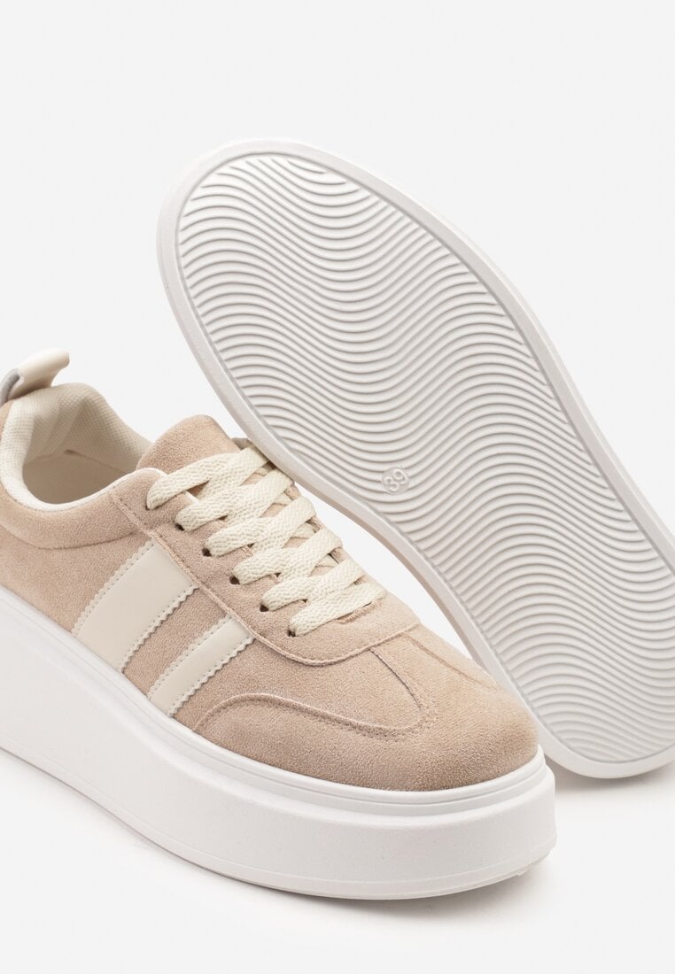 Sneakers Redoreve Bej închis
