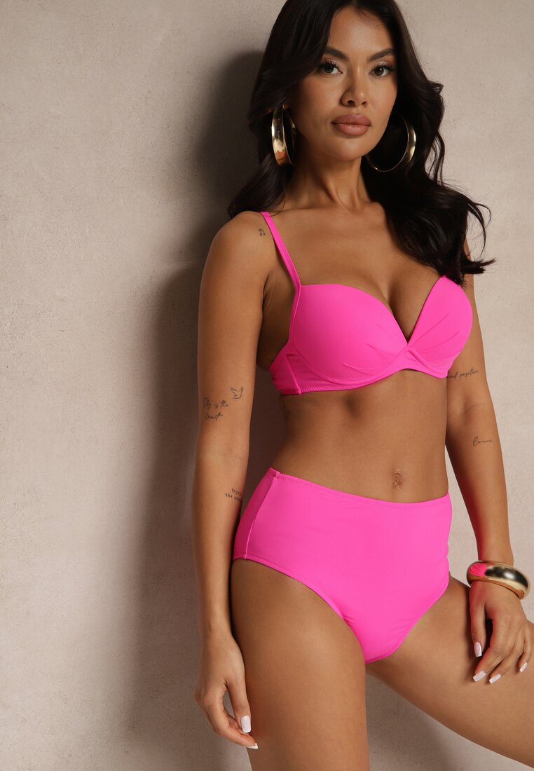 Costum de baie bikini Natonea Fucsia
