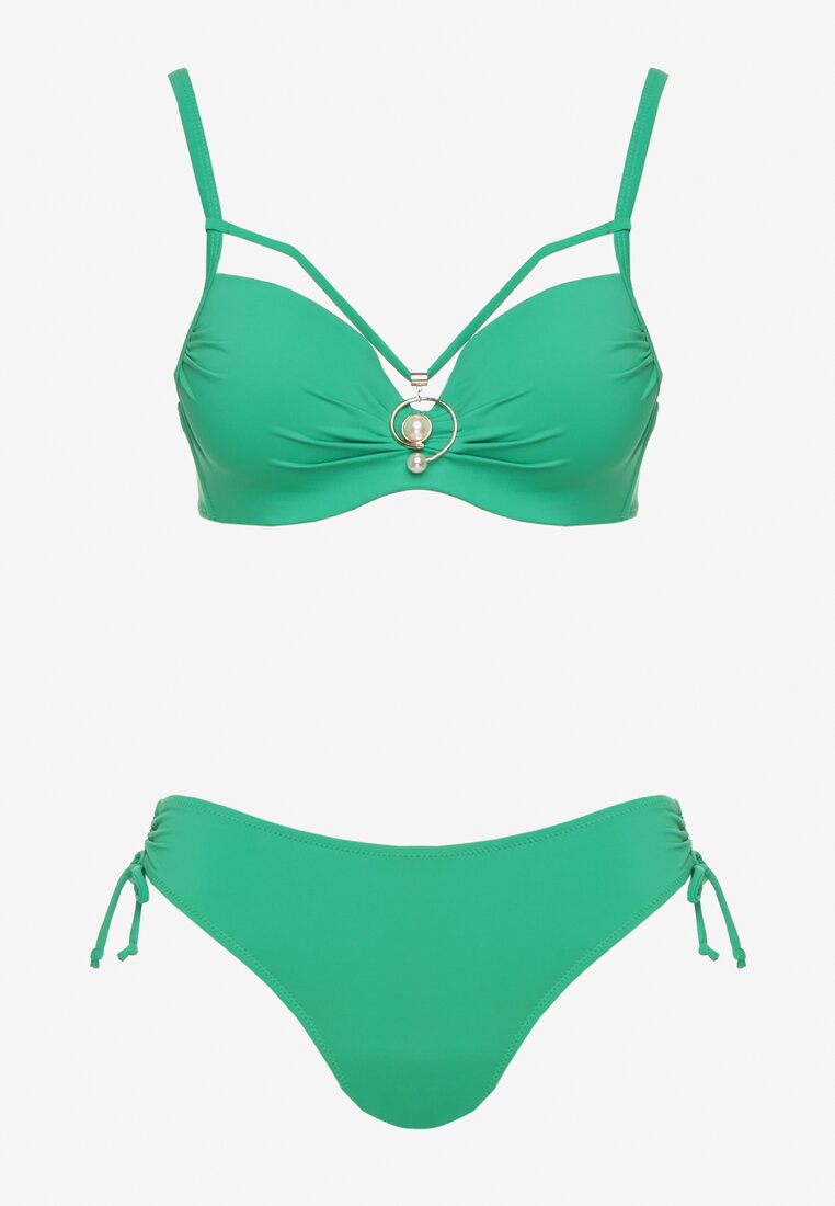 Costum de baie bikini Natrissa Verde închis