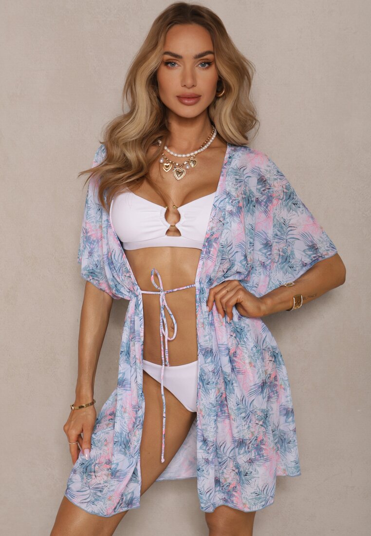 Rochie de plajă  Albastru cu roz