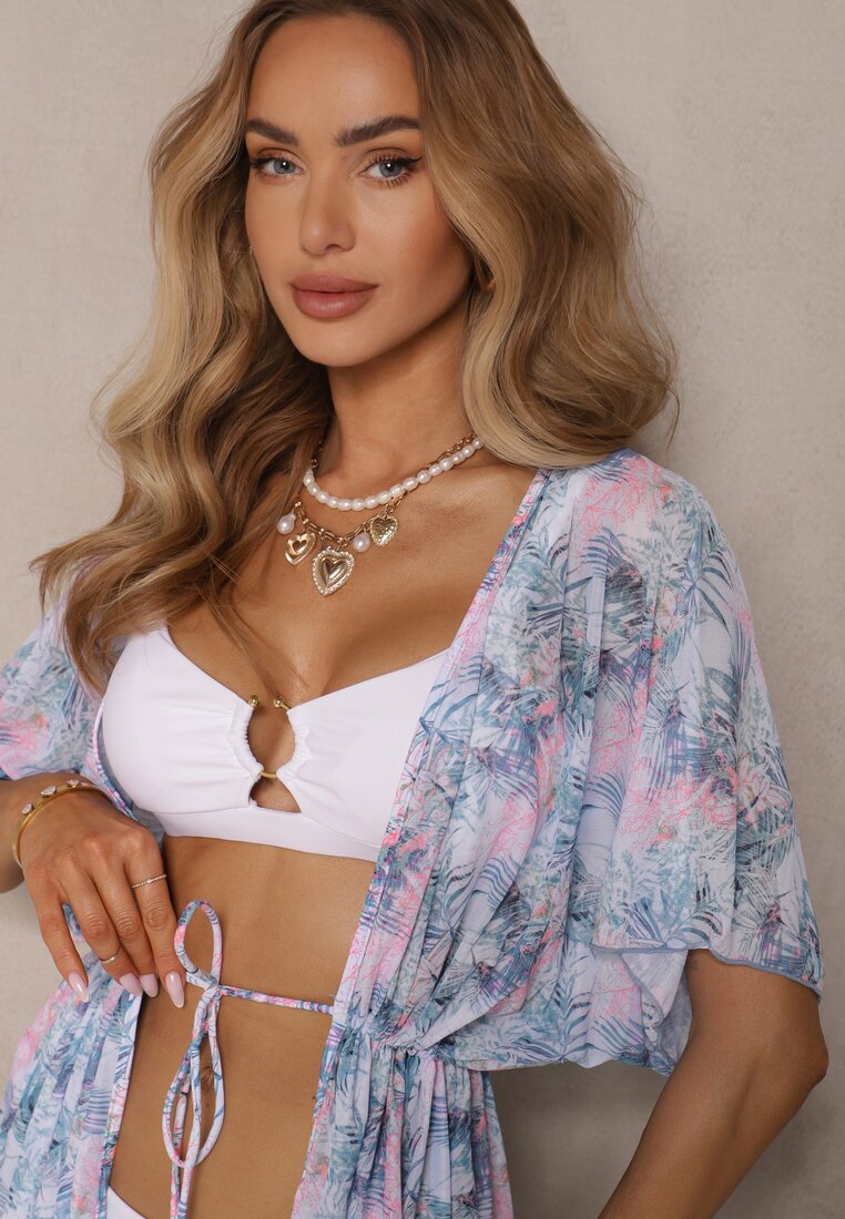 Rochie de plajă  Albastru cu roz