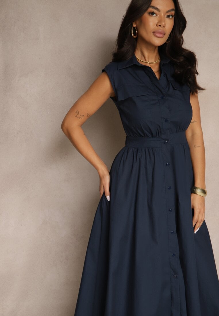 Rochie Saviette Bleumarin