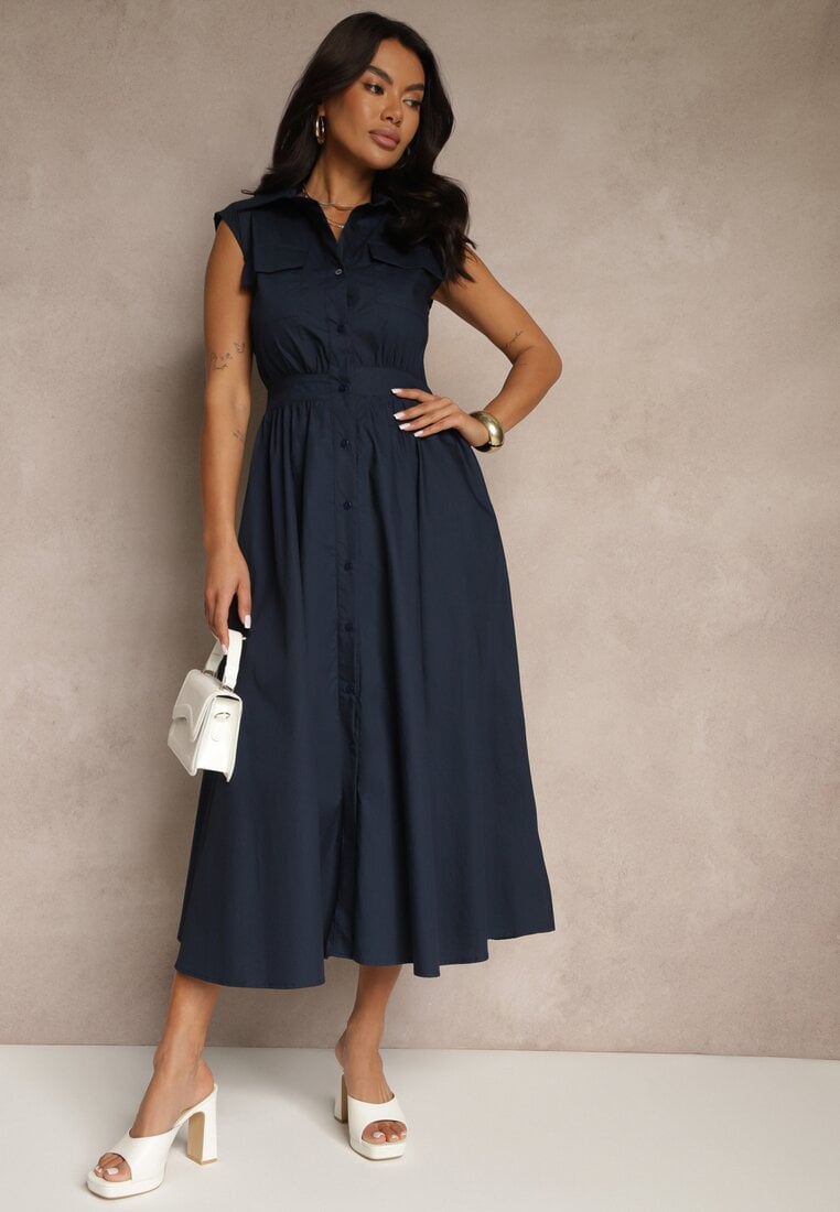 Rochie Saviette Bleumarin