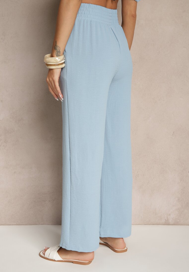 Pantaloni Savimirae Albastru deschis