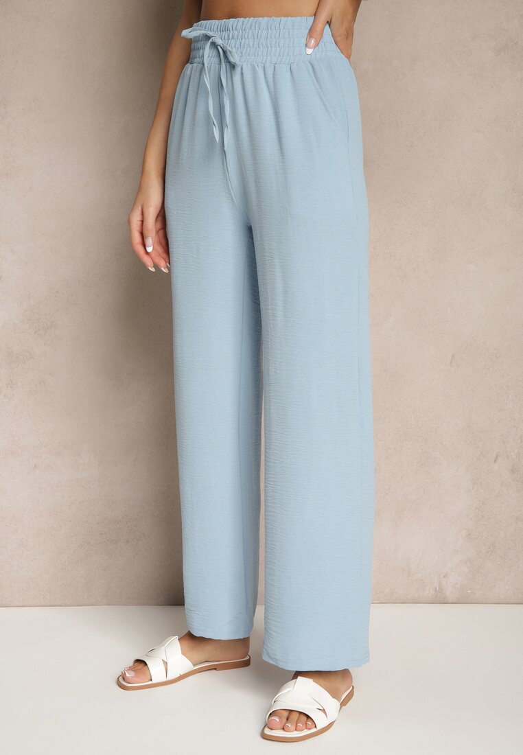 Pantaloni Savimirae Albastru deschis