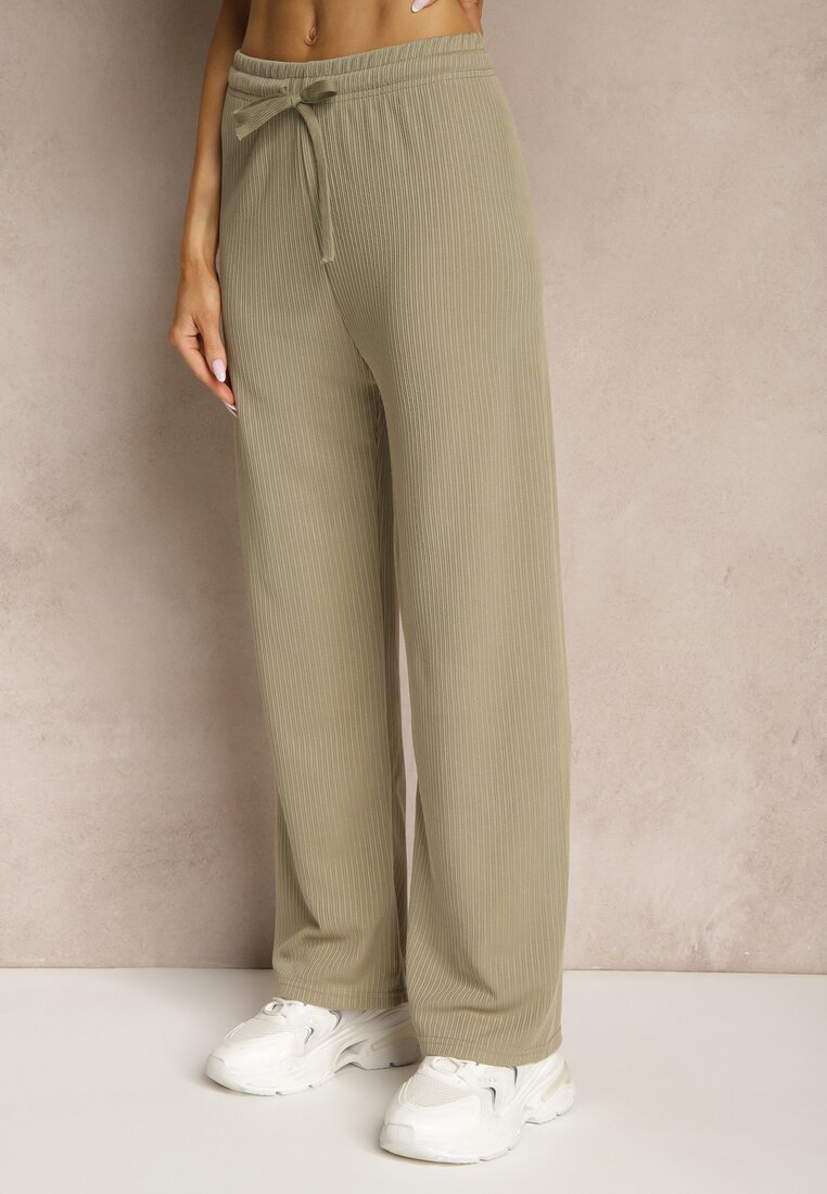 Pantaloni Savianne Bej închis